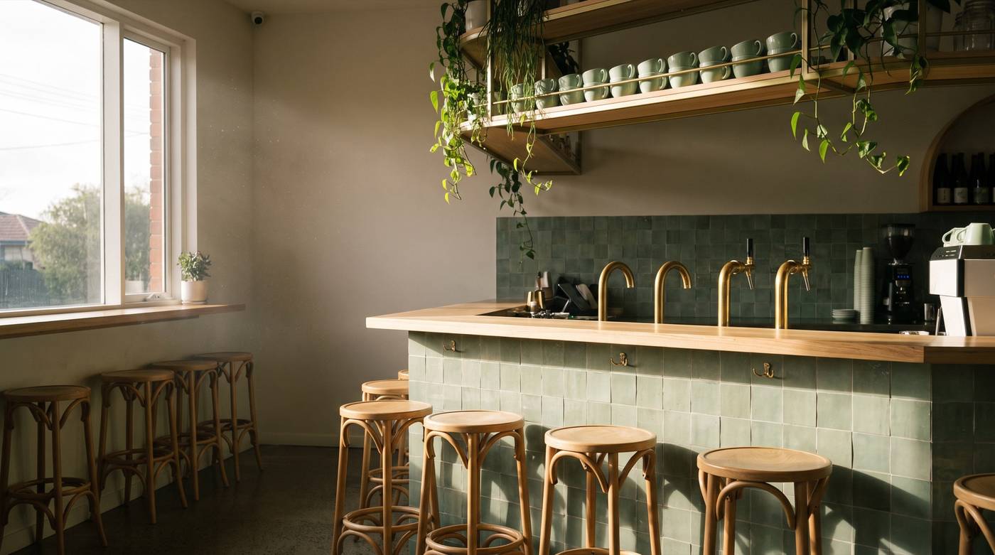 Inside the cafe